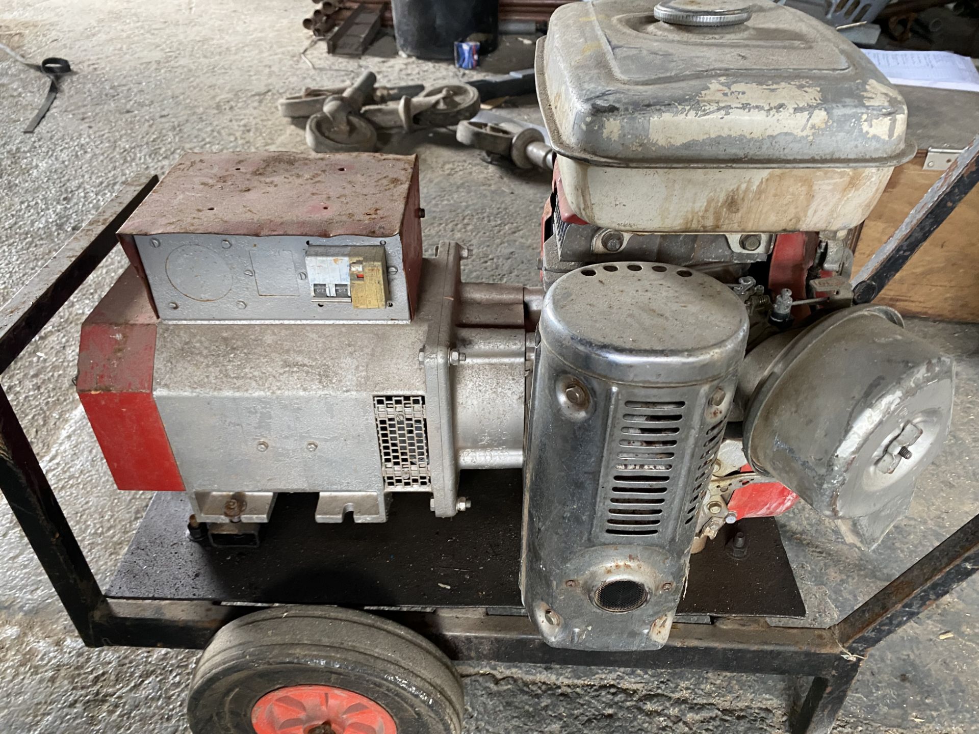 Unbranded Mobile Gasoline Generator w/ Honda G400 4 Stroke Engine - Image 6 of 7