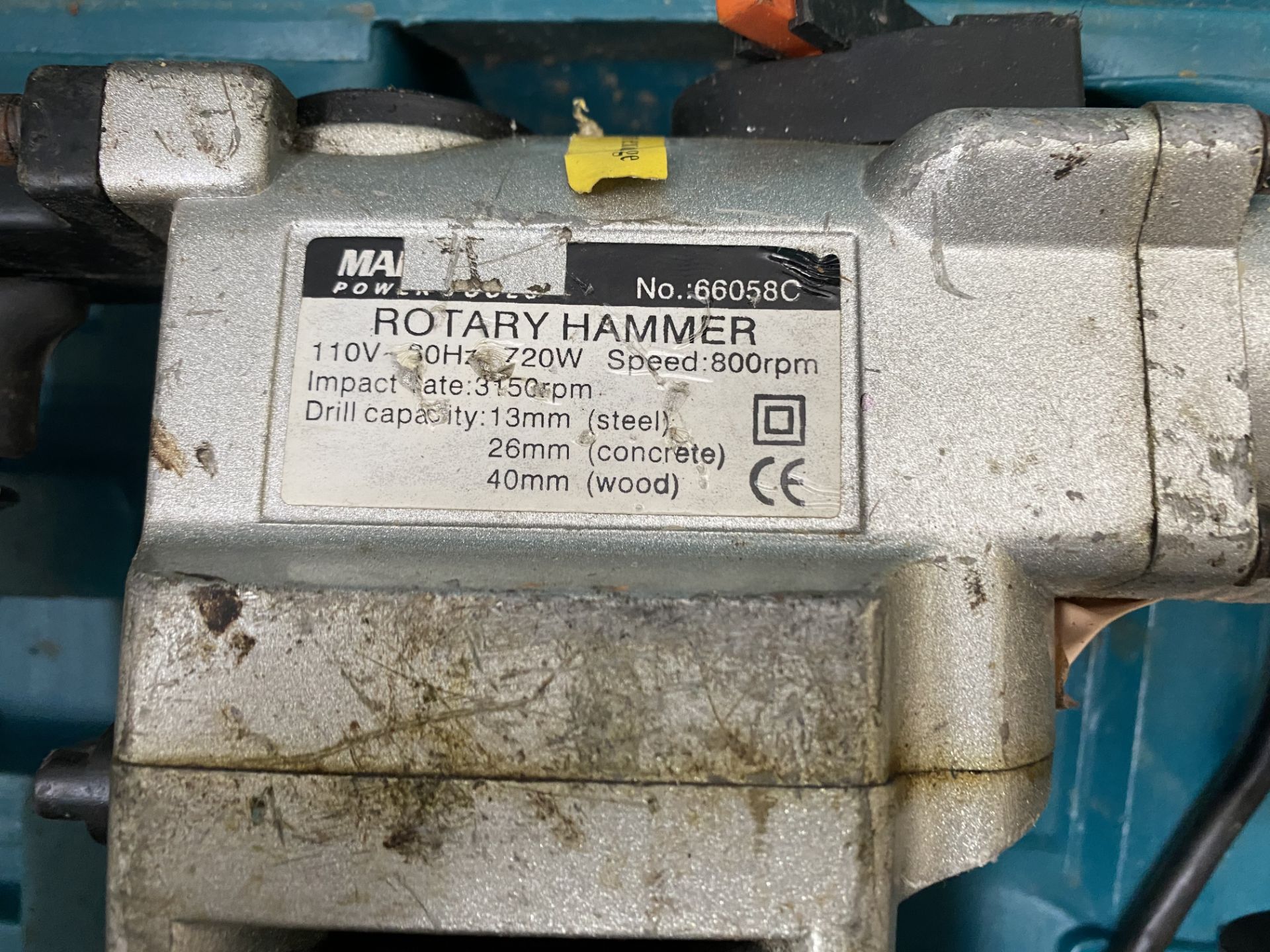 Makita 66058C Rotary Hammer Drill w/ Case - Image 3 of 4