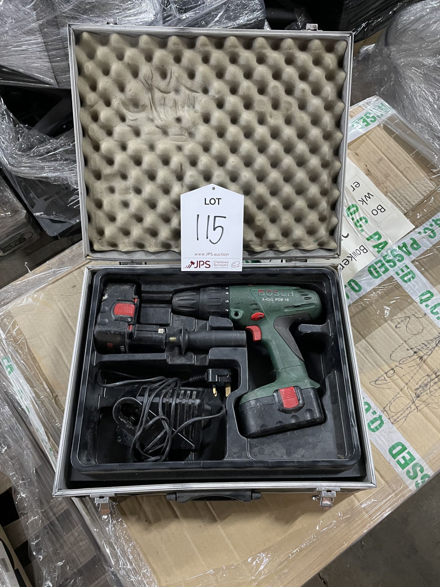 Bosch X CEL PSB 18 Cordless Hammer Drill in Case