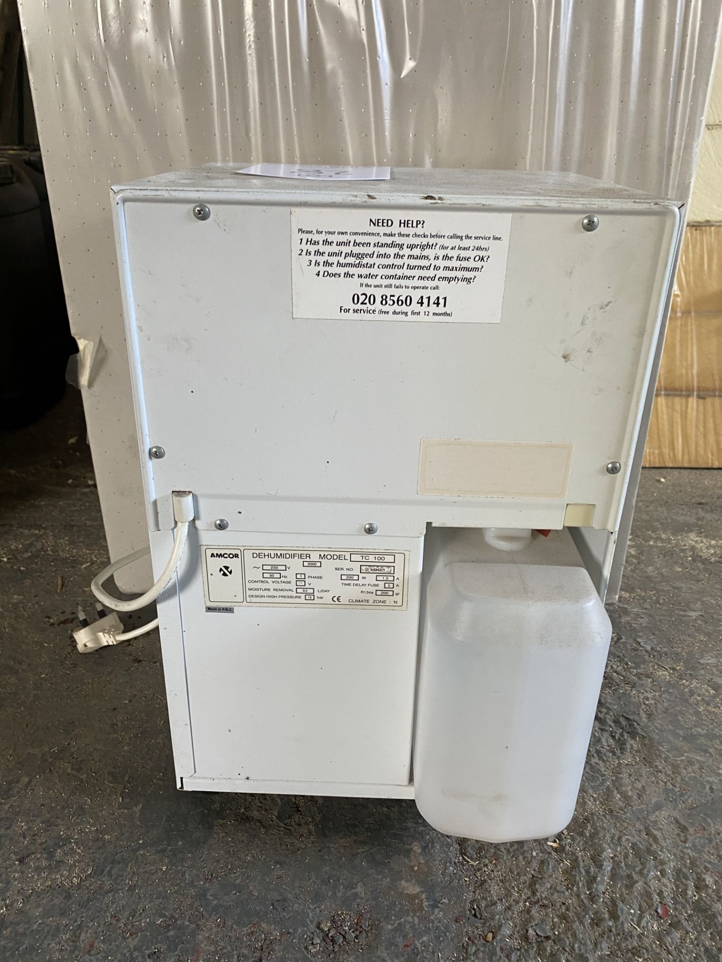 Amcor TC100 10L Dehumidifier - Image 4 of 5