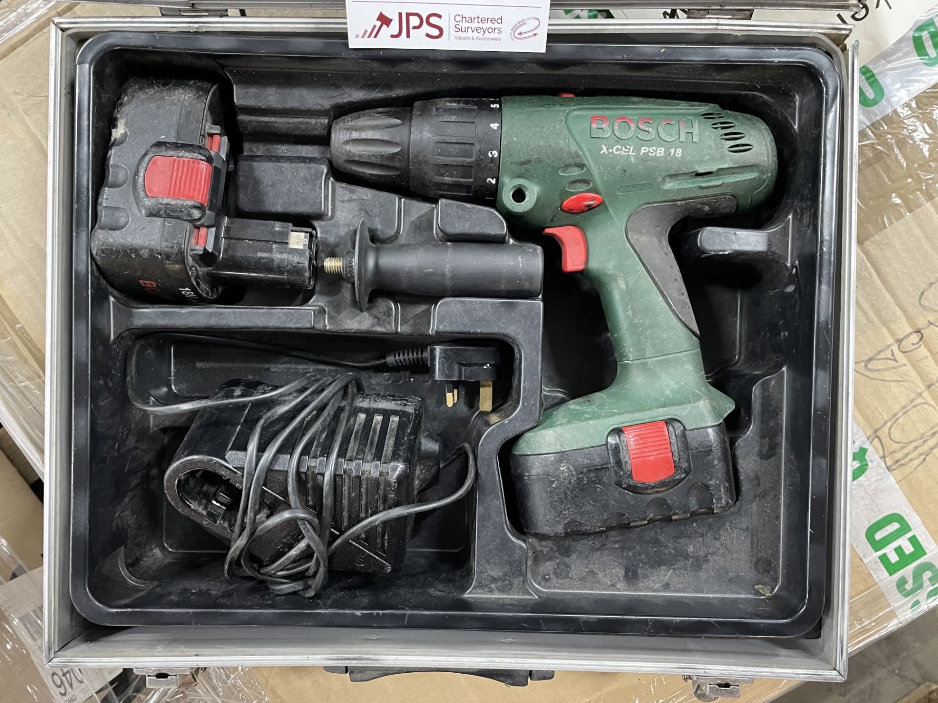 Bosch X CEL PSB 18 Cordless Hammer Drill in Case - Image 2 of 4