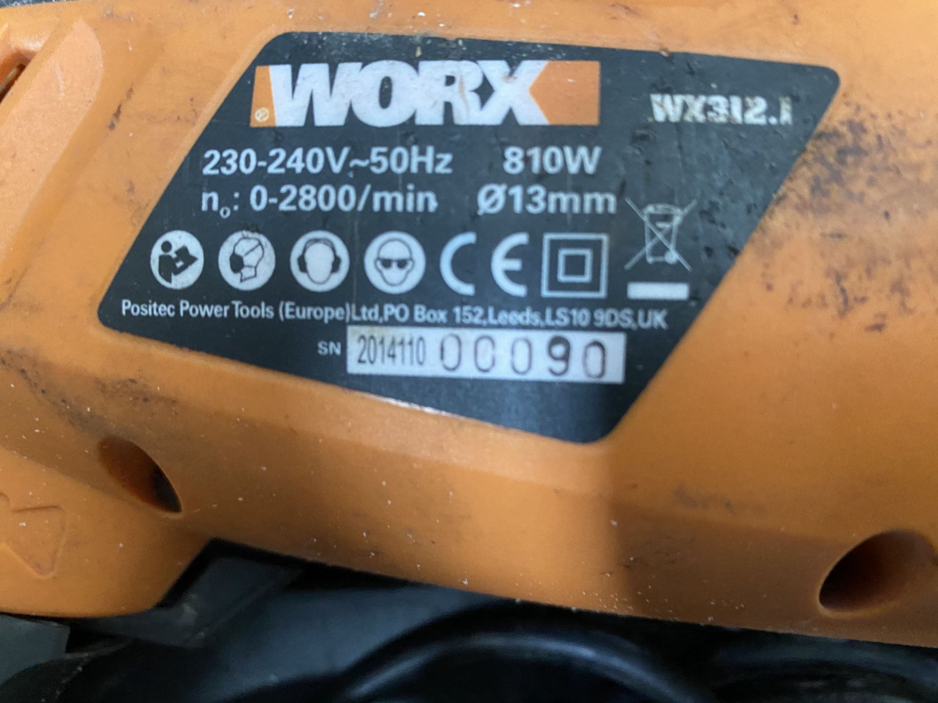 Worx WX312.1 Hammer Drill w/ Case - Image 3 of 5