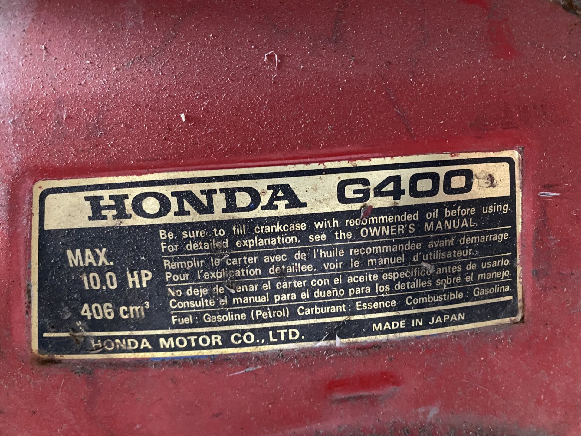 Unbranded Mobile Gasoline Generator w/ Honda G400 4 Stroke Engine - Image 7 of 7