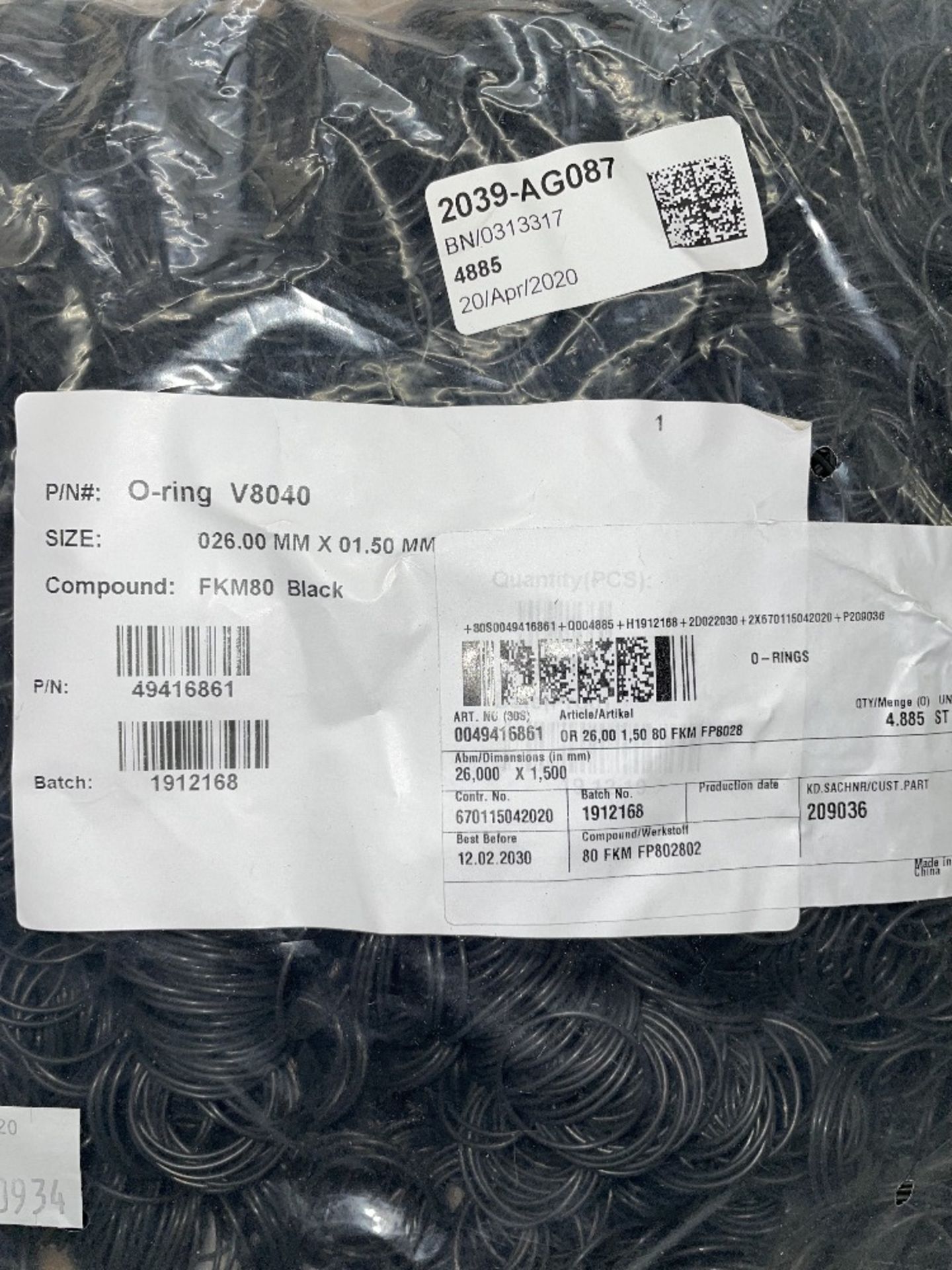 122,500 Various Rubber O-Rings as per description - Image 13 of 17