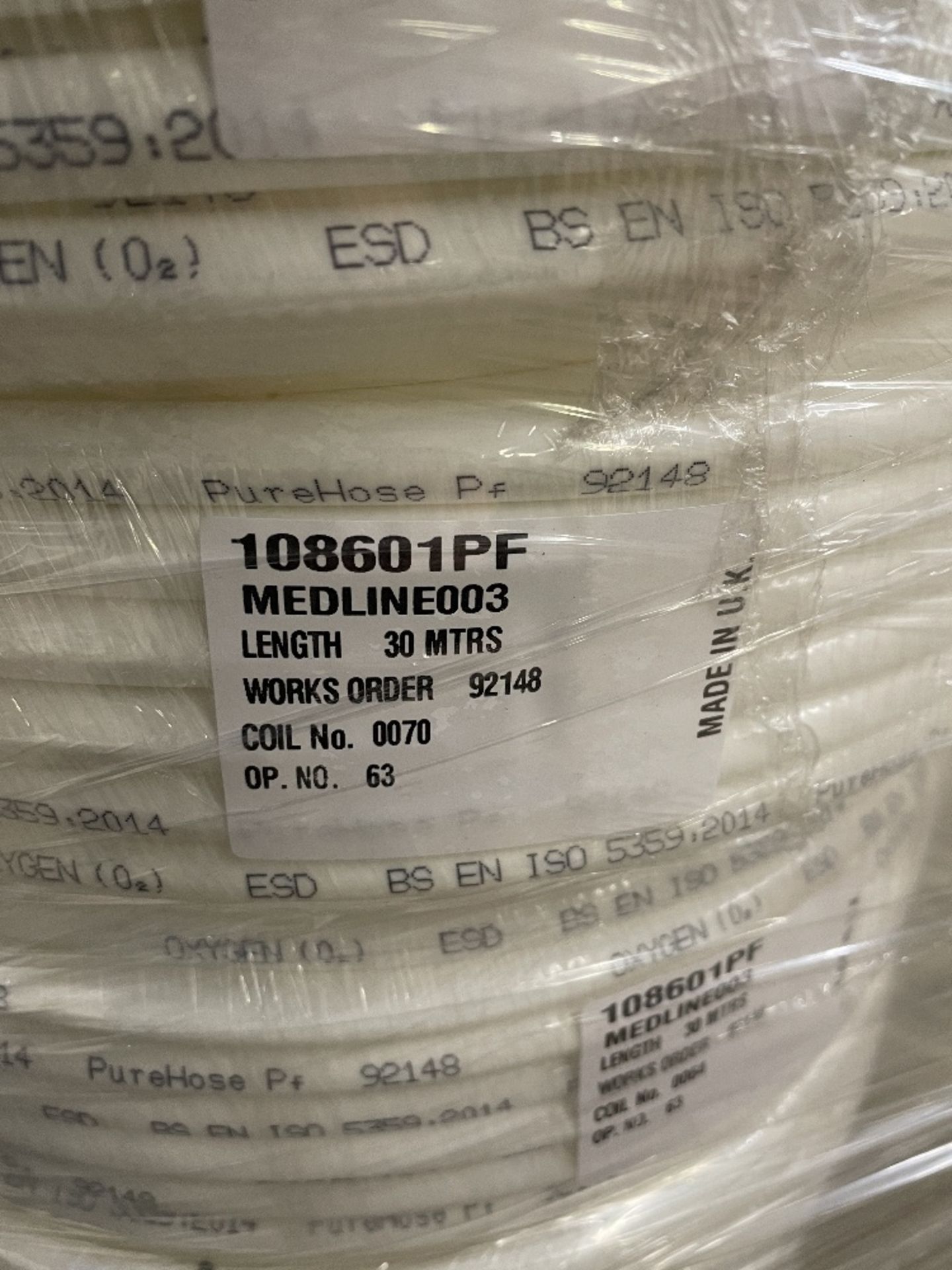 48 x Reels of MEDLINE003 108601PF O2 Tubing | 30m in length - Image 7 of 7