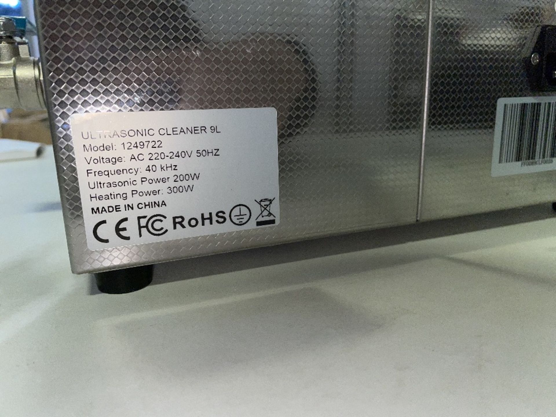RS Pro 1249722 9L Ultrasonic Cleaner - Image 5 of 5
