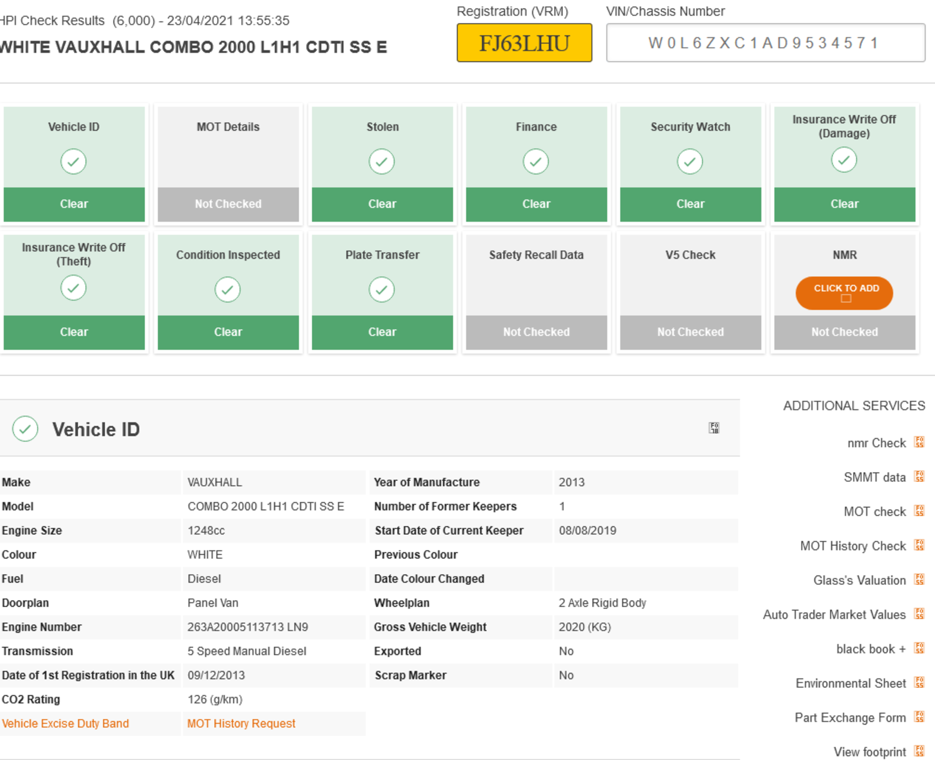 Vauxhall Combo 2000 L1H1 CDTI SS E Panel Van | Reg: FJ63 LHU | Mileage: 83,162 - Image 2 of 14