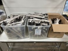 Quantity of Branded White-Washed Wooden Clothes Hangers - As Pictured
