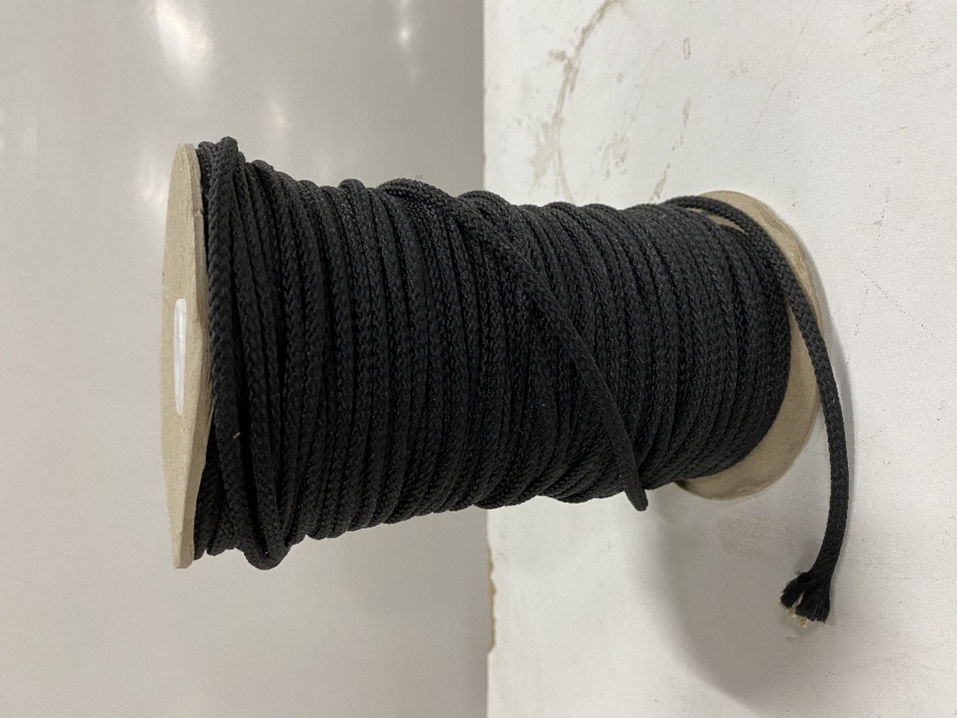 Mixed Lot Of Various Black Wide Rolls Of Elastic Band Rolls, Rolls Of Nova Trimming, Boot/Shoe Laces - Image 12 of 14