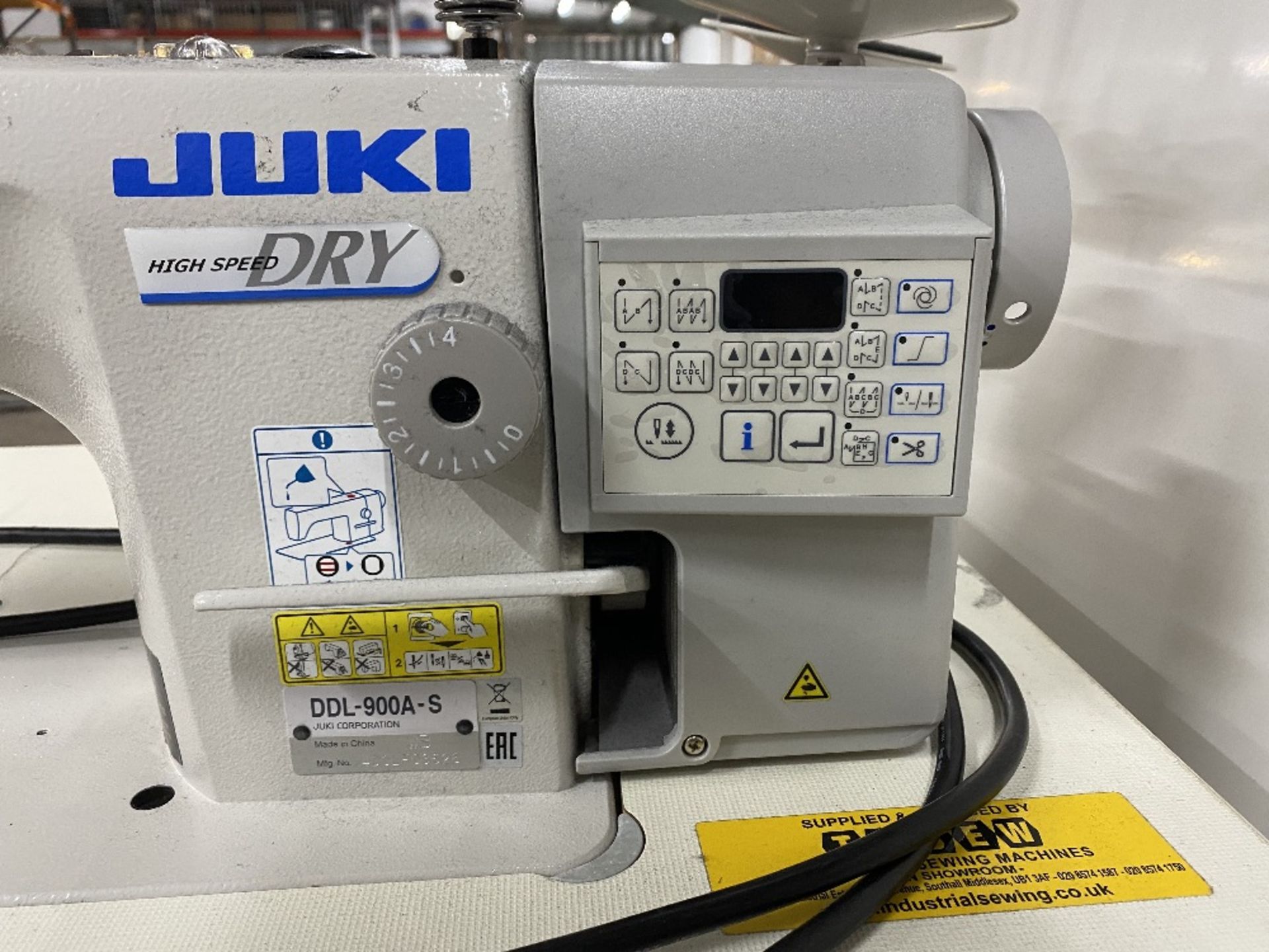 Juki DDL-900A-S Direct Drive Lockstitch Industrial Sewing Machine w/ Stand & Table Top - Image 7 of 8