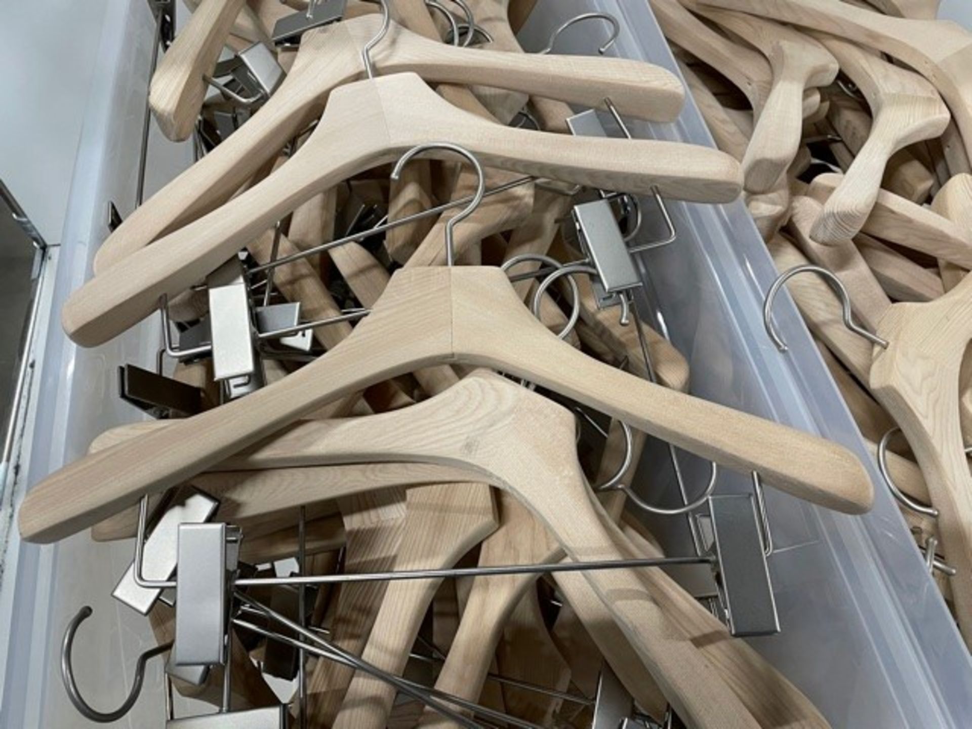 Quantity of Wooden Clothes Hangers - As Pictured - Image 4 of 5