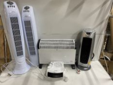 5 x Various Portable Heaters/Radiators