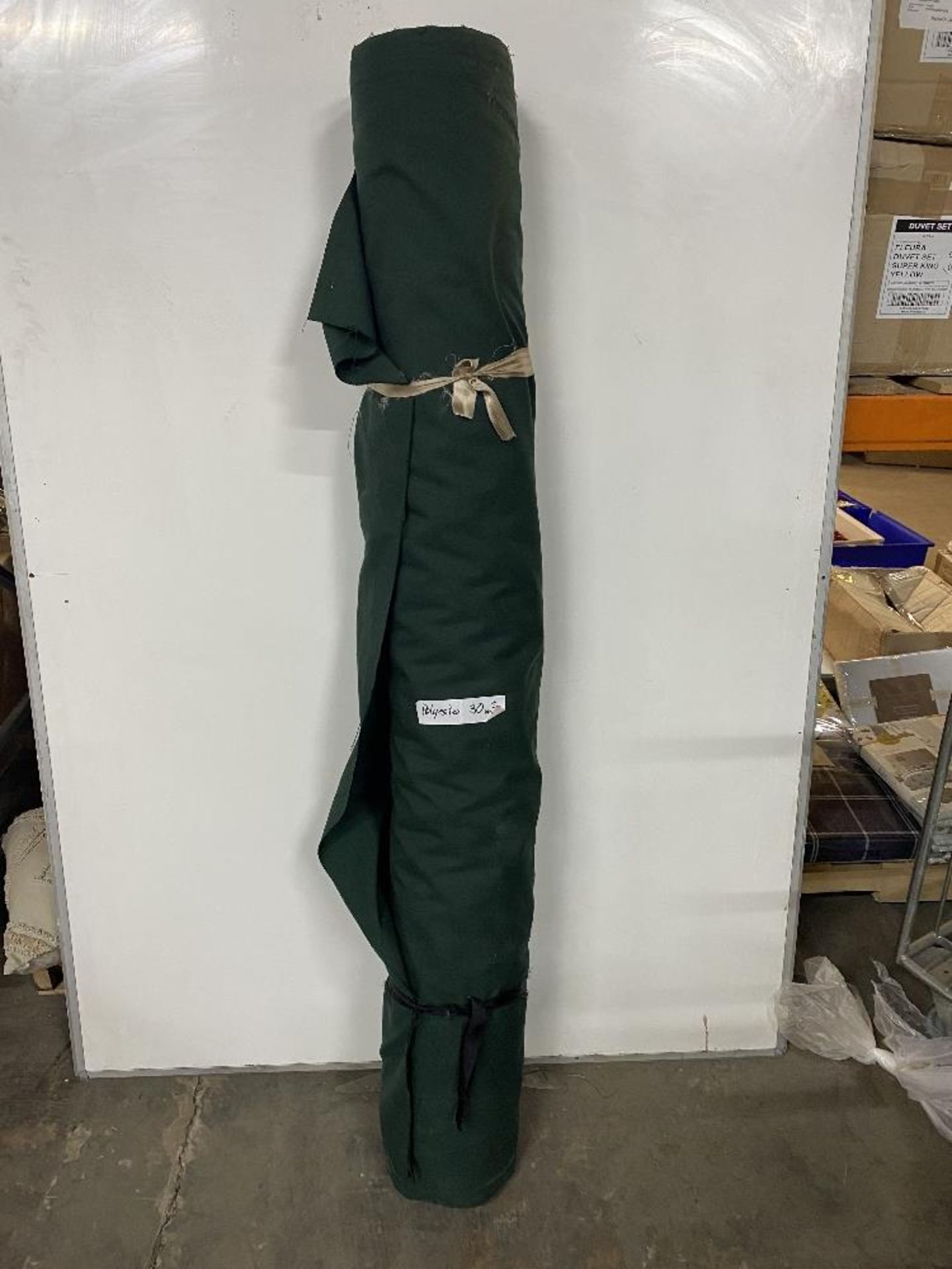 30M Roll Of Dark Green Polyester Material | W: 155cm