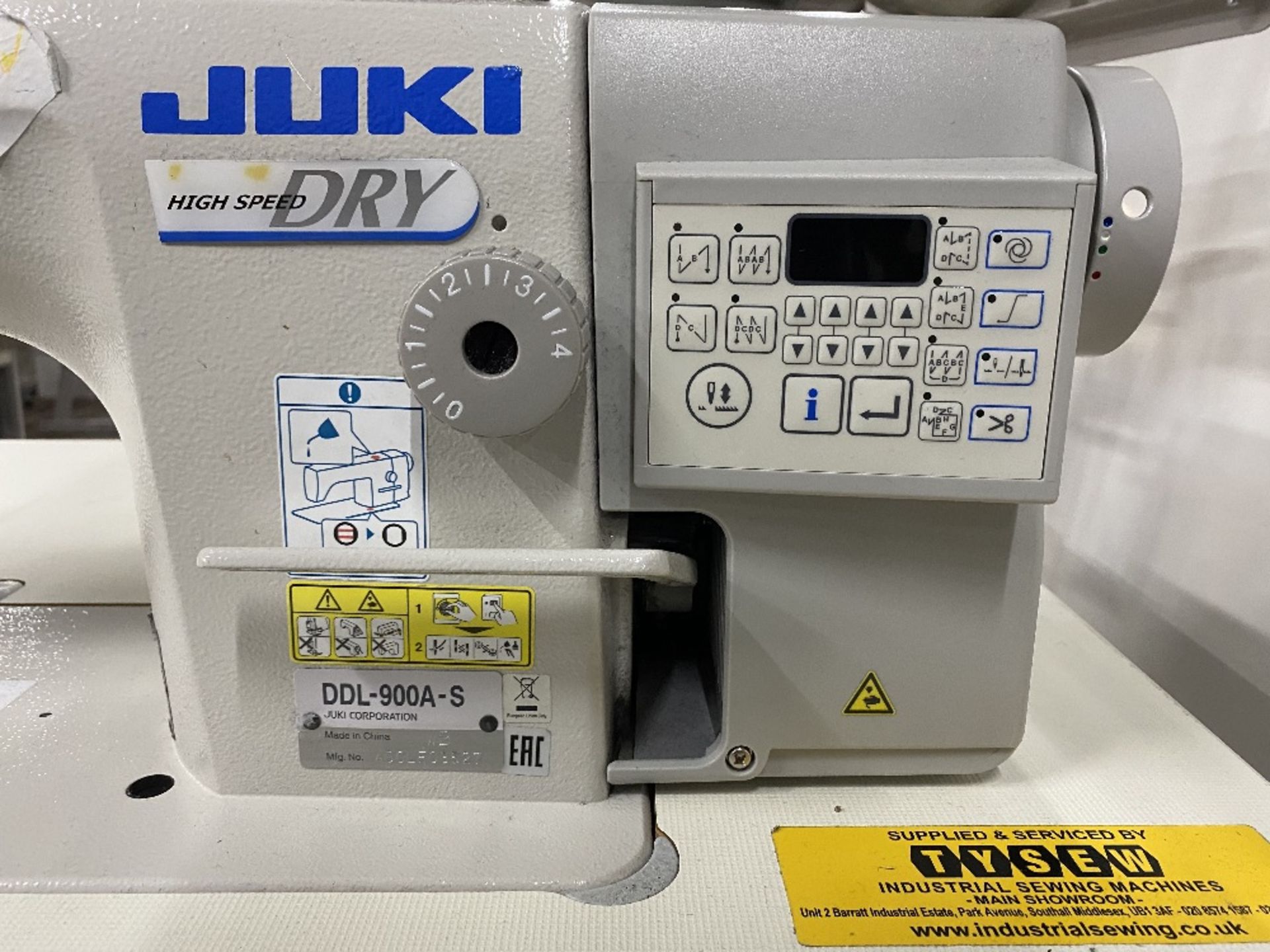 Juki DDL-900A-S Direct Drive Lockstitch Industrial Sewing Machine w/ Stand & Table Top - Image 8 of 9