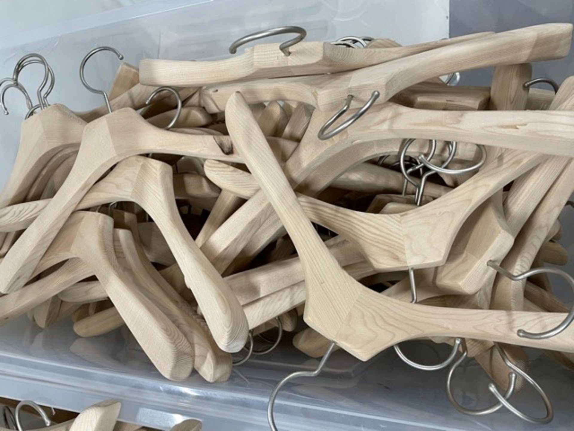 Quantity of Wooden Clothes Hangers - As Pictured - Image 5 of 5