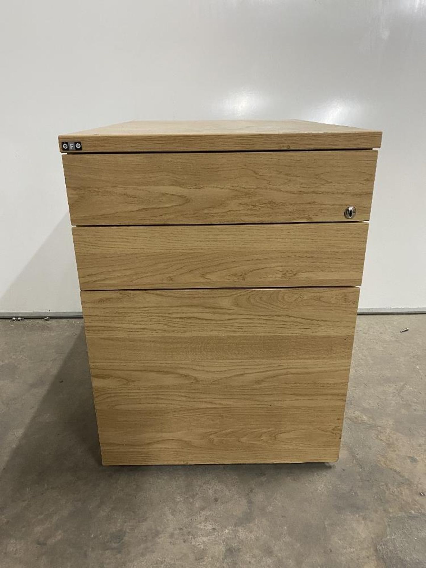 Wooden Desk High 3 Drawer Cabinet