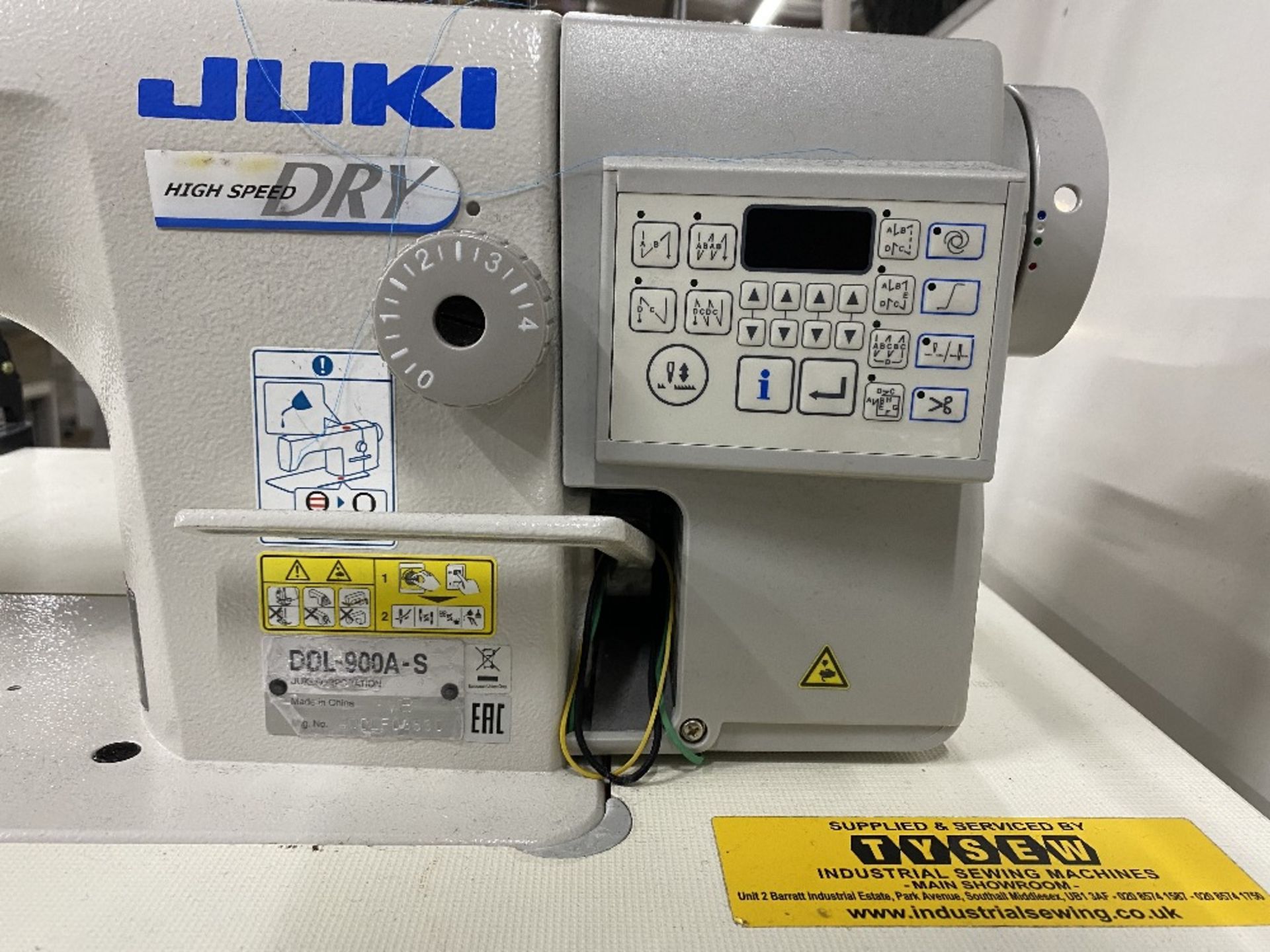 Juki DDL-900A-S Direct Drive Lockstitch Industrial Sewing Machine w/ Stand & Table Top - Image 7 of 8