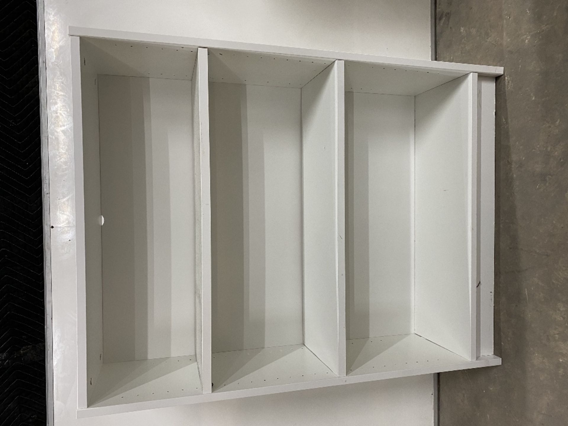 White Ikea 2 Part Wooden Bookshelf Set - Image 2 of 5