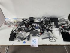 Box of spare leads and spares for drones as photographed