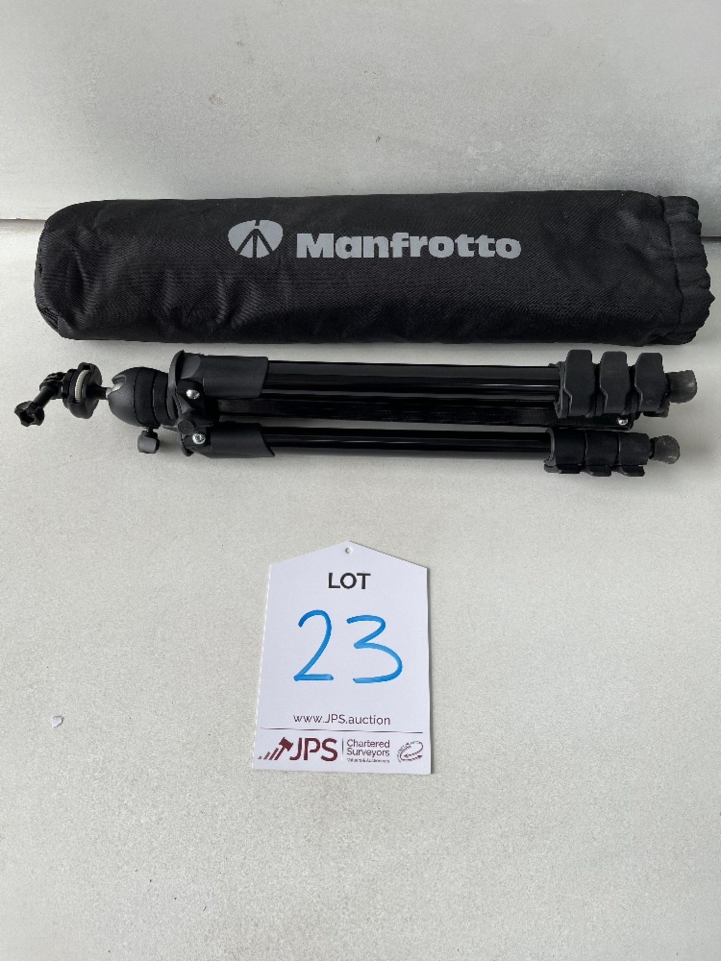 Manfrotto tripod compact light model MK compactLT-BK S/n R0103315 - Image 2 of 5