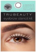 500 x Brand New True Beauty Eyebrow Stencil Kits