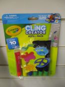 100 x Brand New & Sealed Crayola Cling Creator Pack