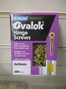 100 x Brand New and Sealed Screw Packs by Ovalock