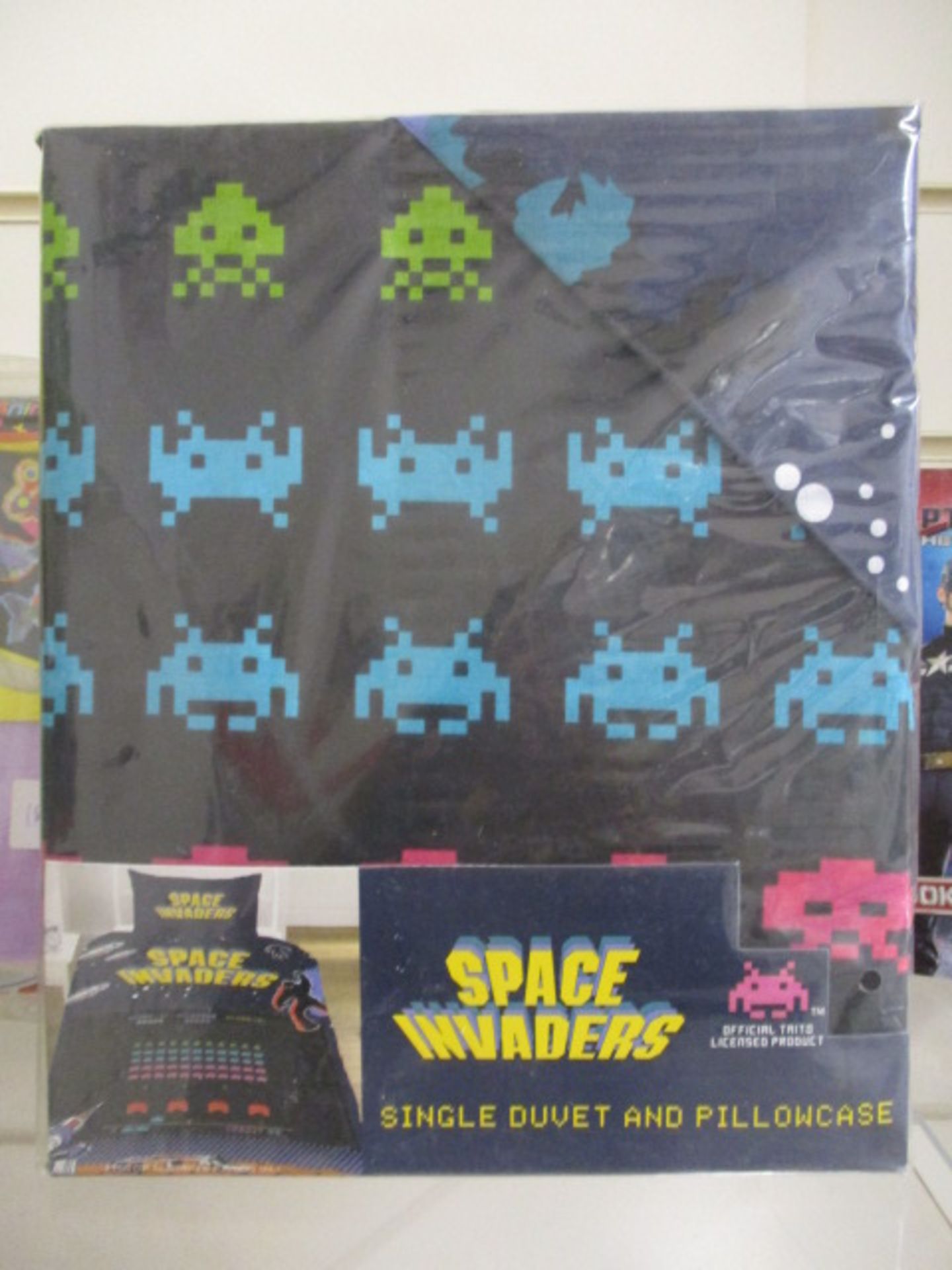 10 x Brand New & Sealed Space Invaders Single Duvet Set