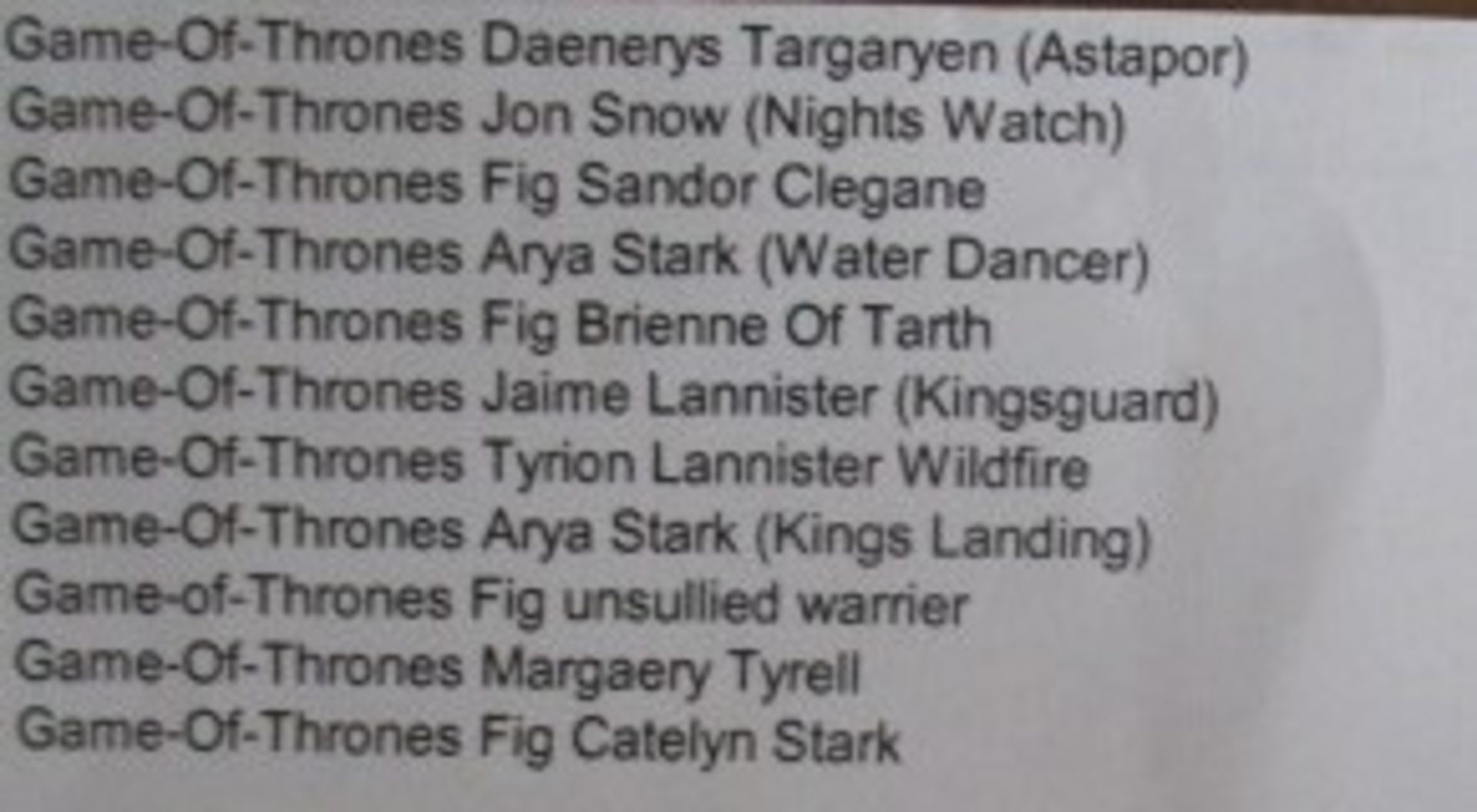 Approximately 2250 x Assorted Figures from Game of Thrones | See photographs and description - Image 11 of 11