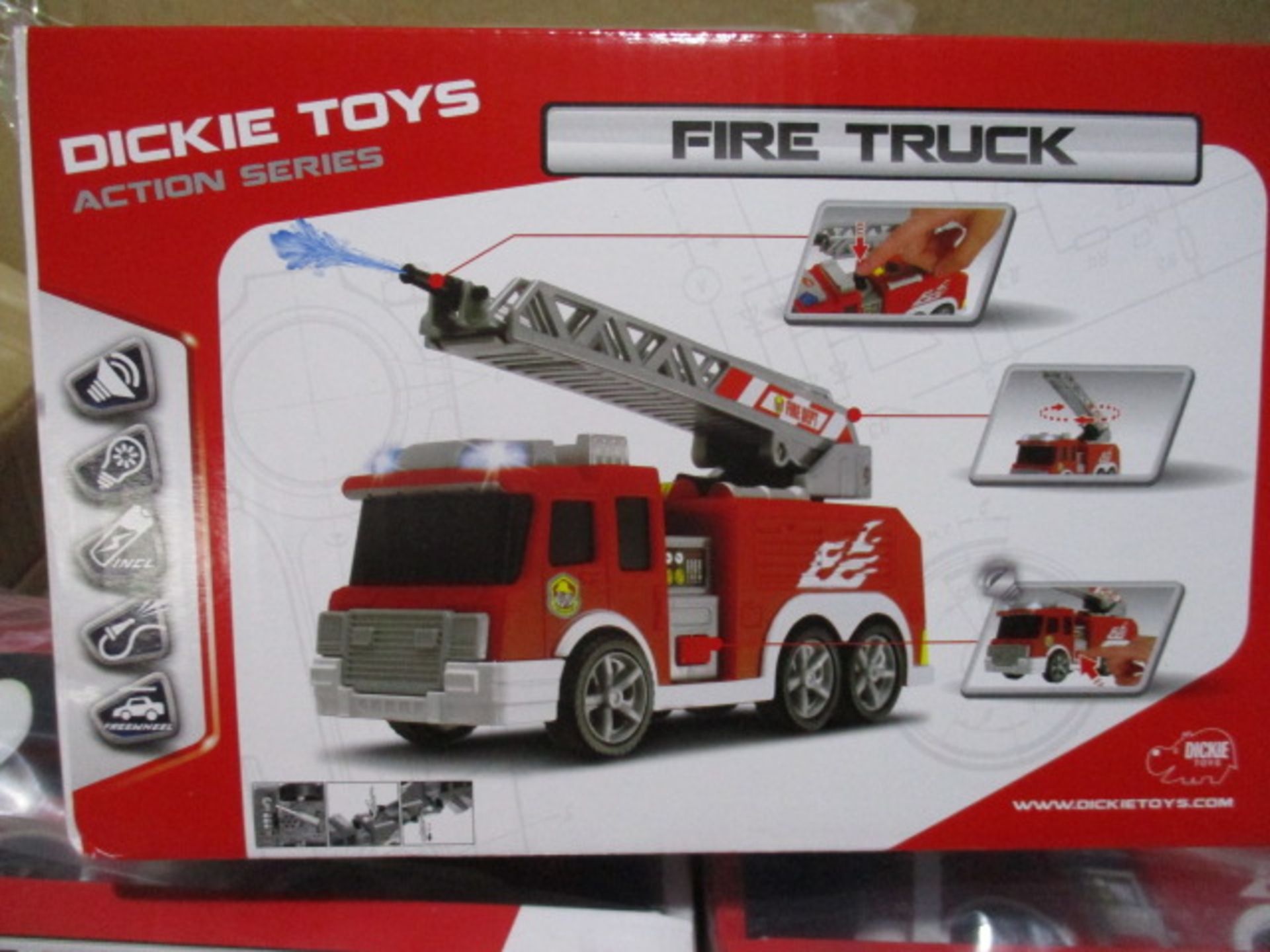 200 x Brand New Dickies Fire Engine Toy w/ Water Cannon - Image 5 of 7