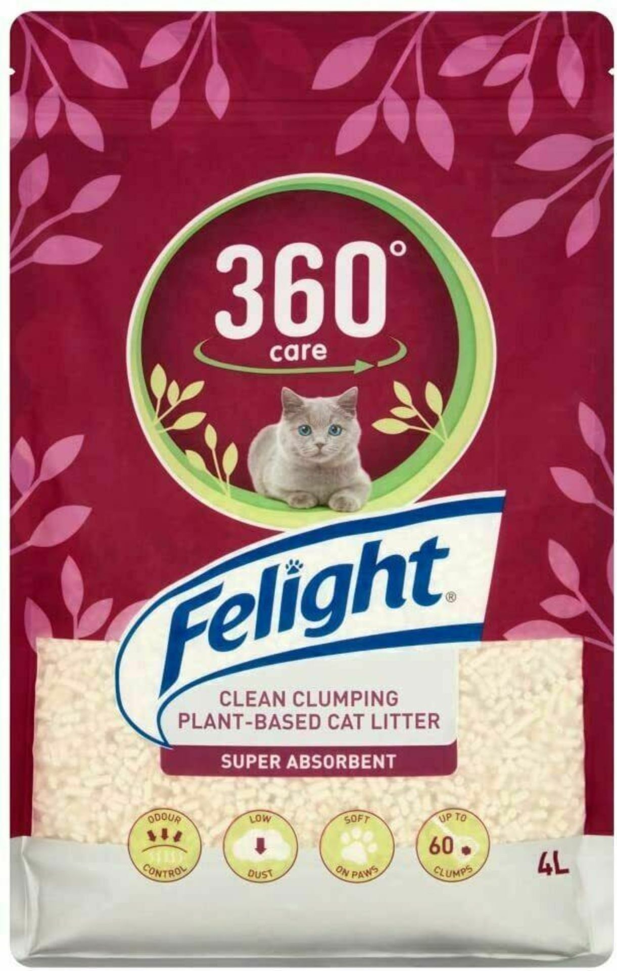 300 X Brand New Felight 4L Cat Litter