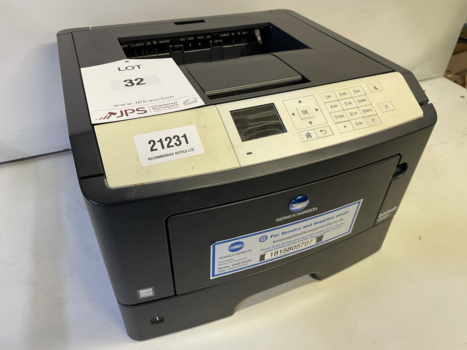 Konica Minolta Bizhub 4000P Mono A4 Printer - Image 3 of 5