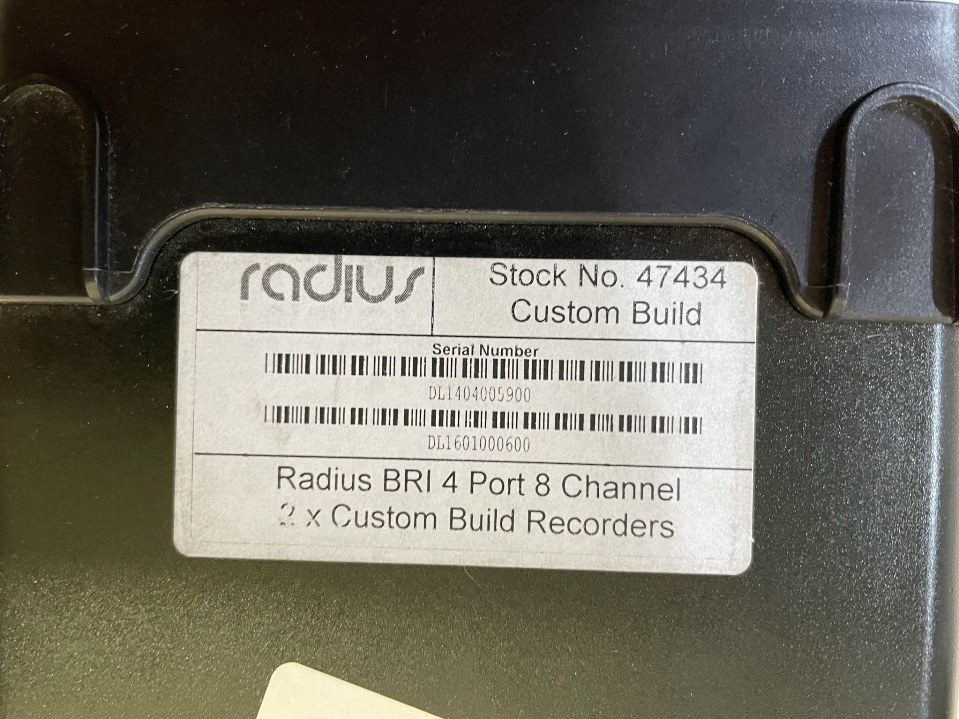 2 x Radius BRI 4 Port 8 Channel Digital Call Recorders - Image 5 of 5