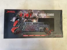 JeDEL 4 in 1 Elite Gaming Combo Set Includes: Keyboard, Headset, Mouse & Mouse Mat