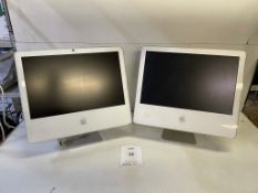 2 x Various Apple A1076/A1174 iMac All-in-One Computers