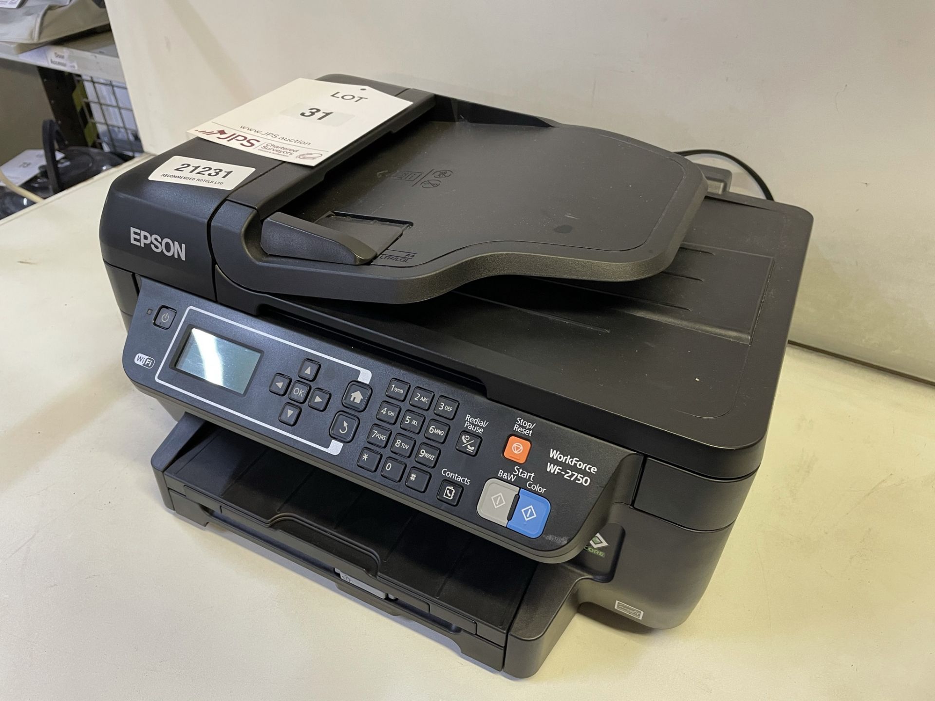 Epson WF-2750 All-in-One Multi-functional Printer/Copier - Image 2 of 5