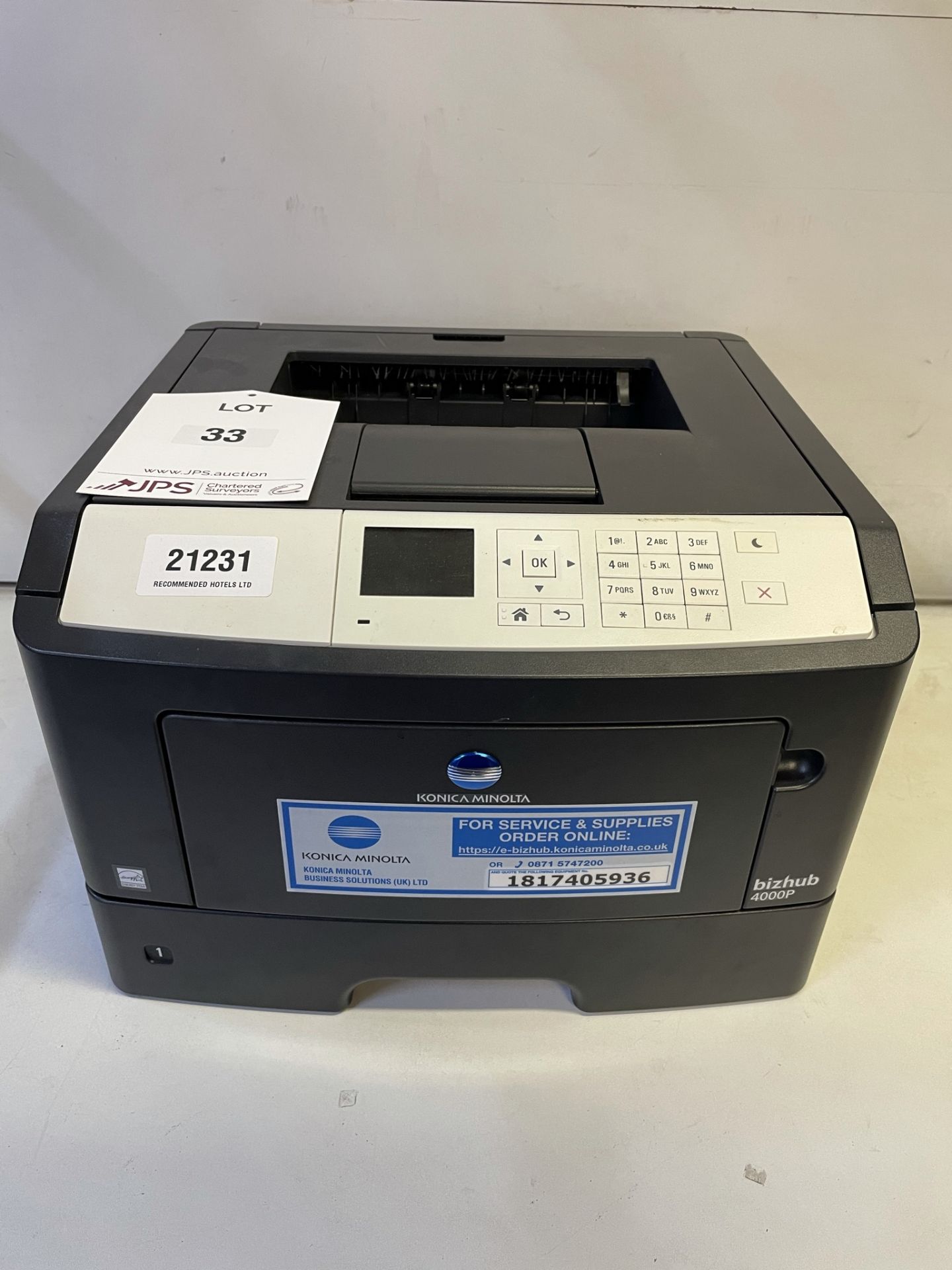 Konica Minolta Bizhub 4000P Mono A4 Printer