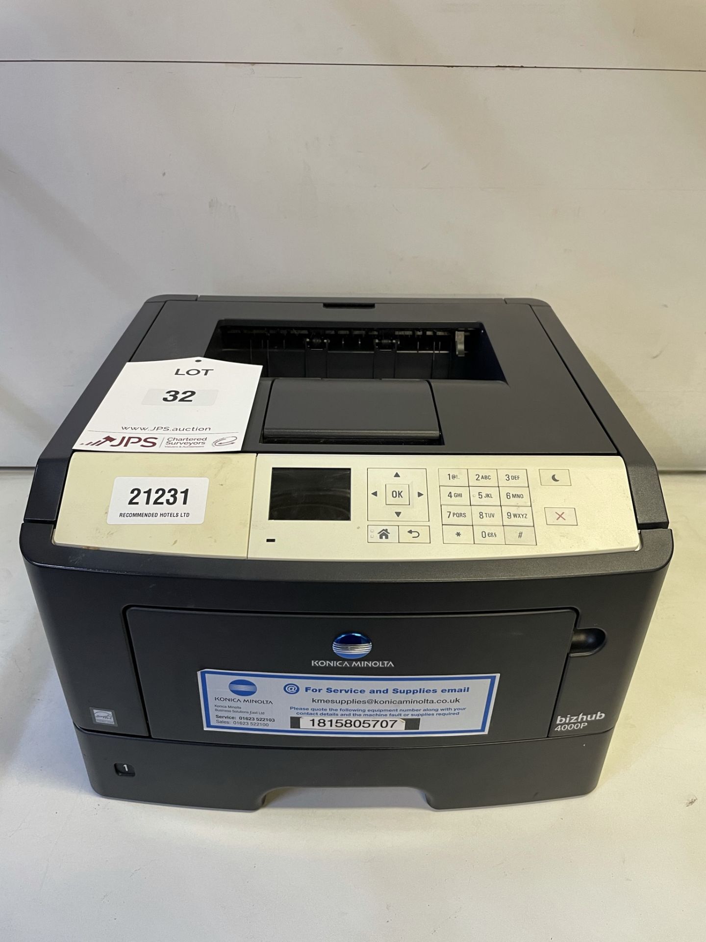 Konica Minolta Bizhub 4000P Mono A4 Printer