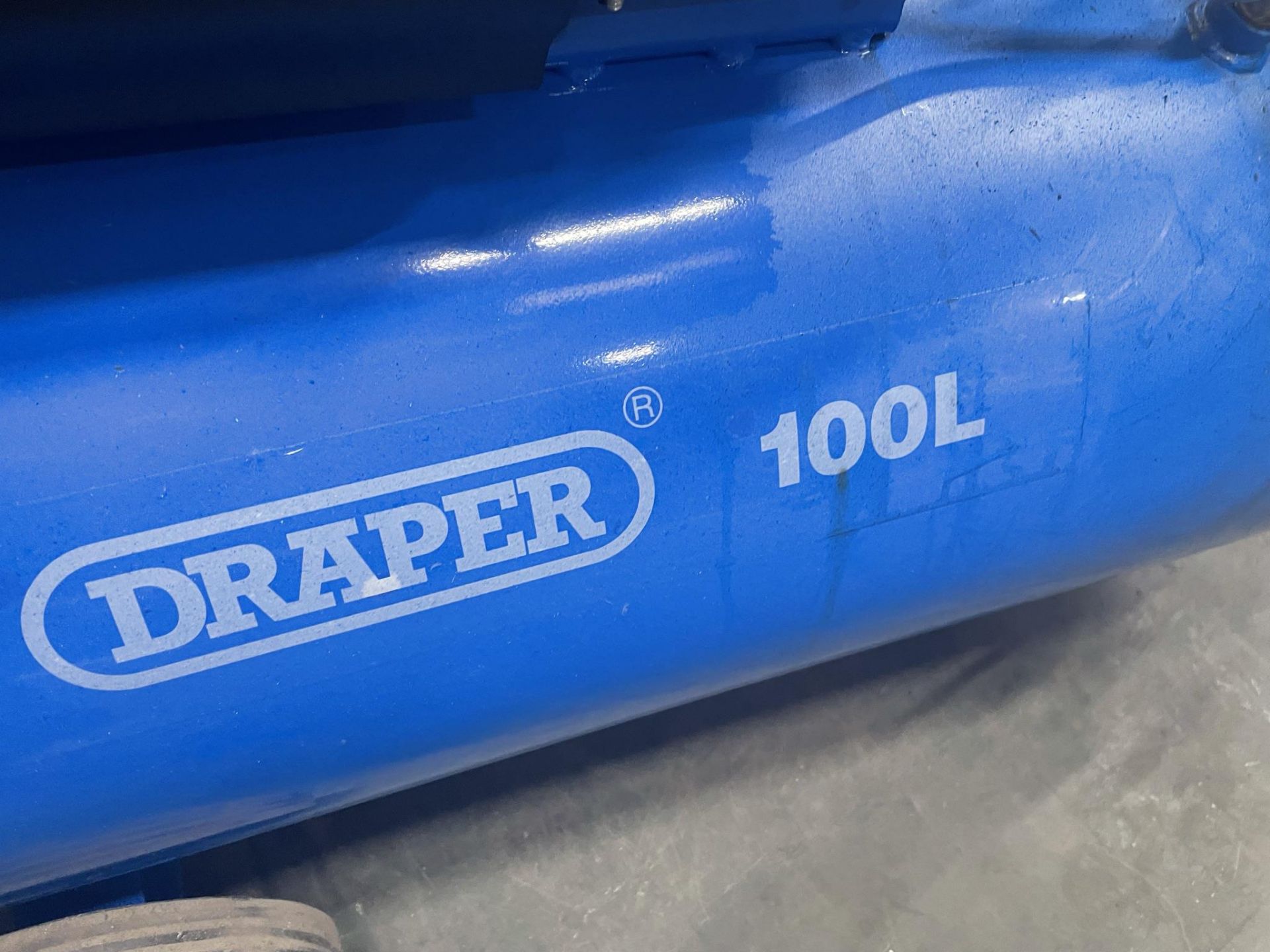 Draper 100L Belt Driven Air Compressor | YOM: 2020 - Image 4 of 5