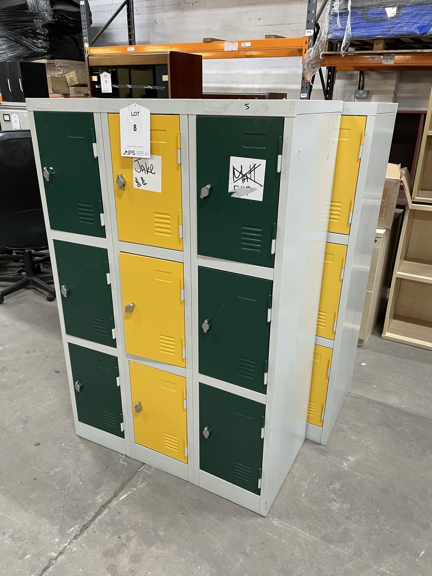 9 & 12 Door Metal Locker Units