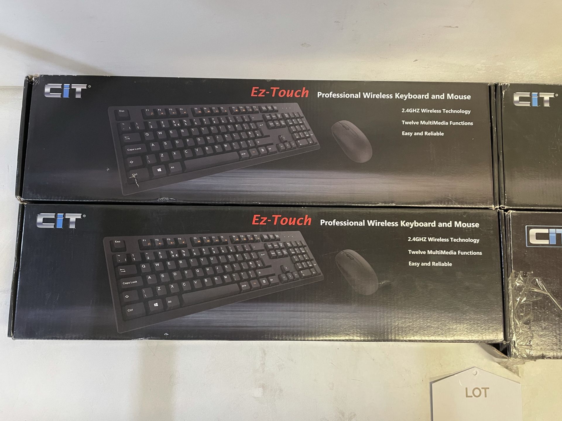 4 x CiT EZ-Touch Professional Wireless Keyboards & Mice