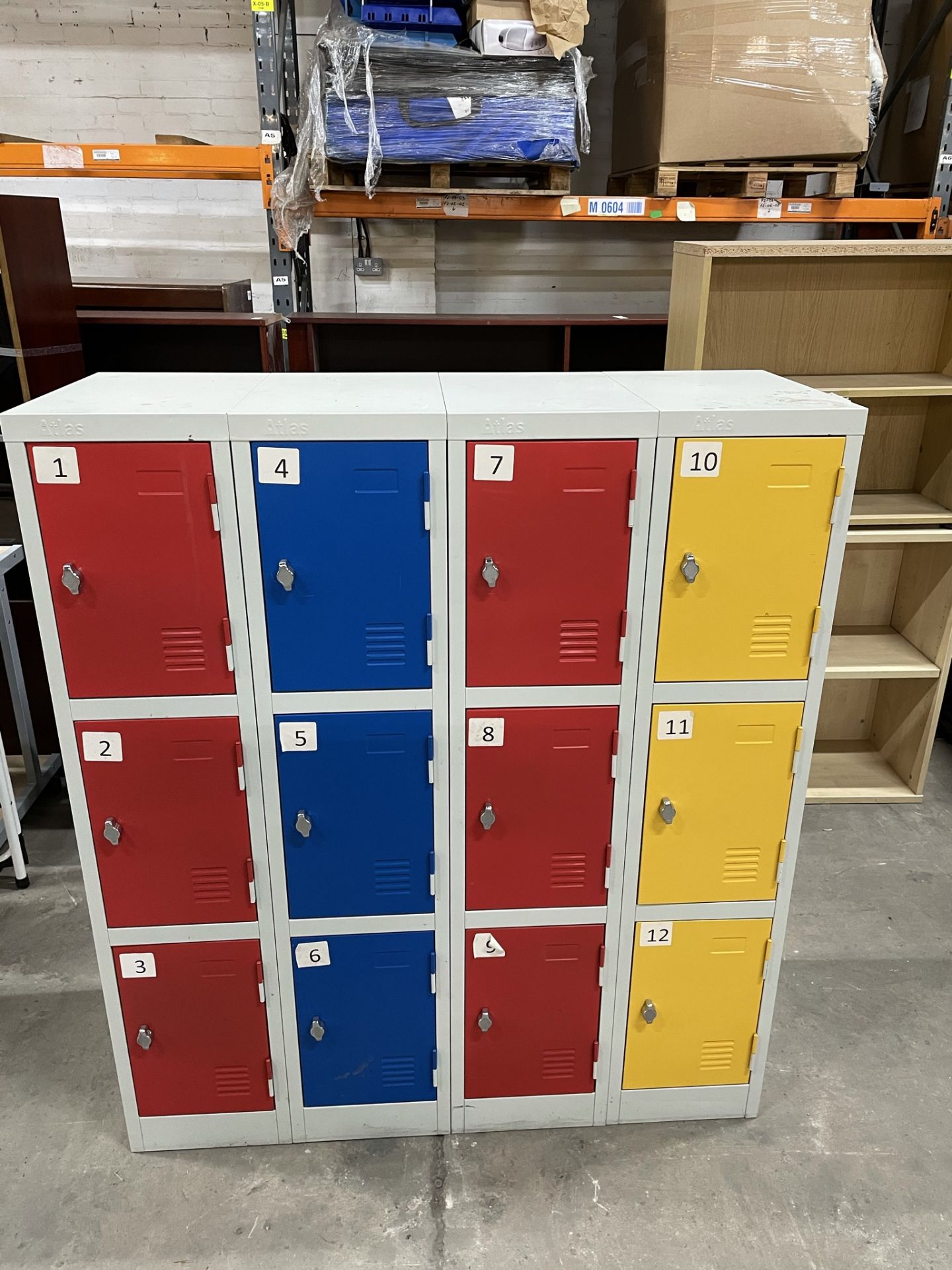 9 & 12 Door Metal Locker Units - Image 5 of 6