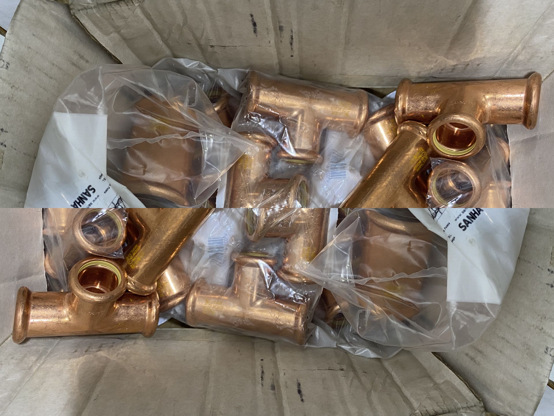 6 x Boxes Of Various Sanha Copper Pipe Fittings - Image 2 of 8