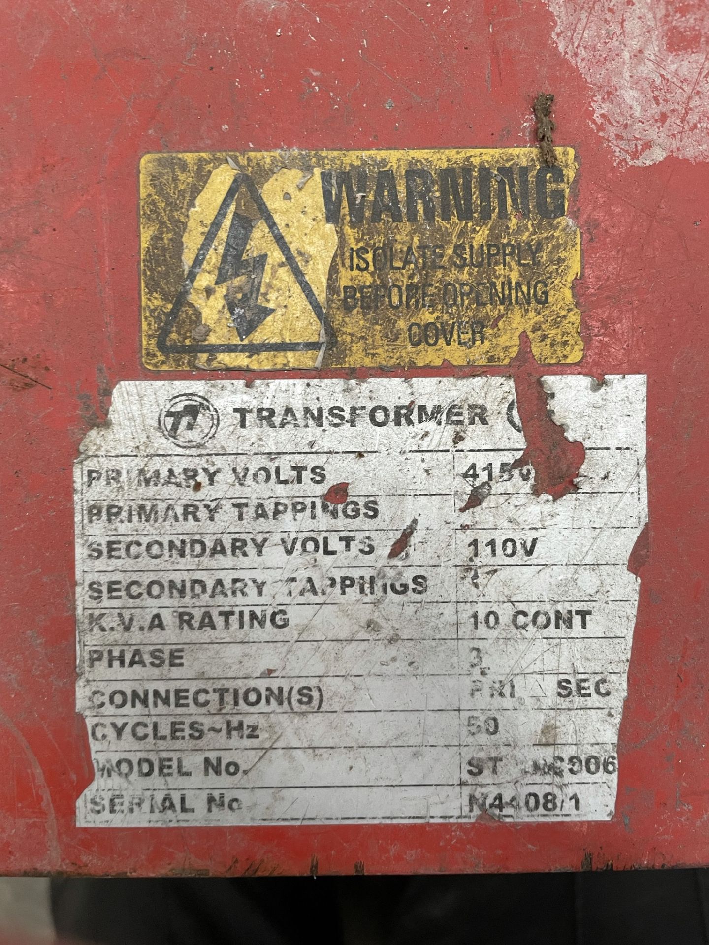 Taylor Transformers 110/415v Portable Site Transformer Unit - Image 5 of 5