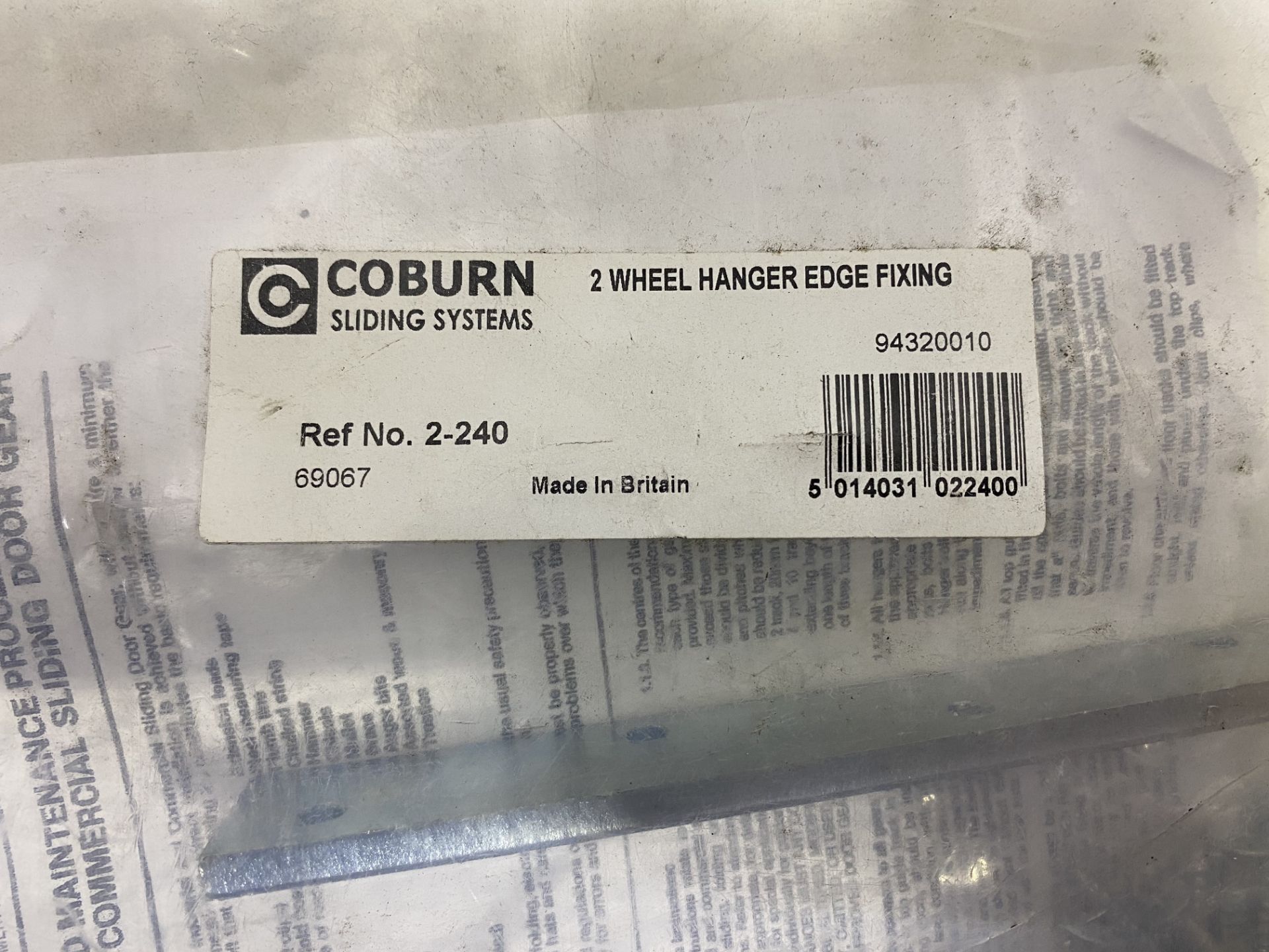 3 x Coburn 2-240 2 Wheel Hanger Edge Fixings - Image 3 of 3