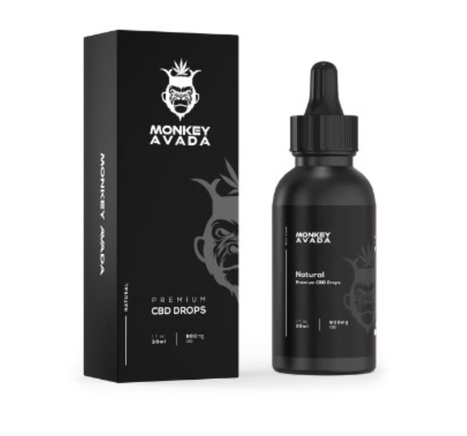 12 x Various Monkey Avada Premium 30ml 900mg CBD Drops/Liquids | RRP £24.99 Each - Image 2 of 2