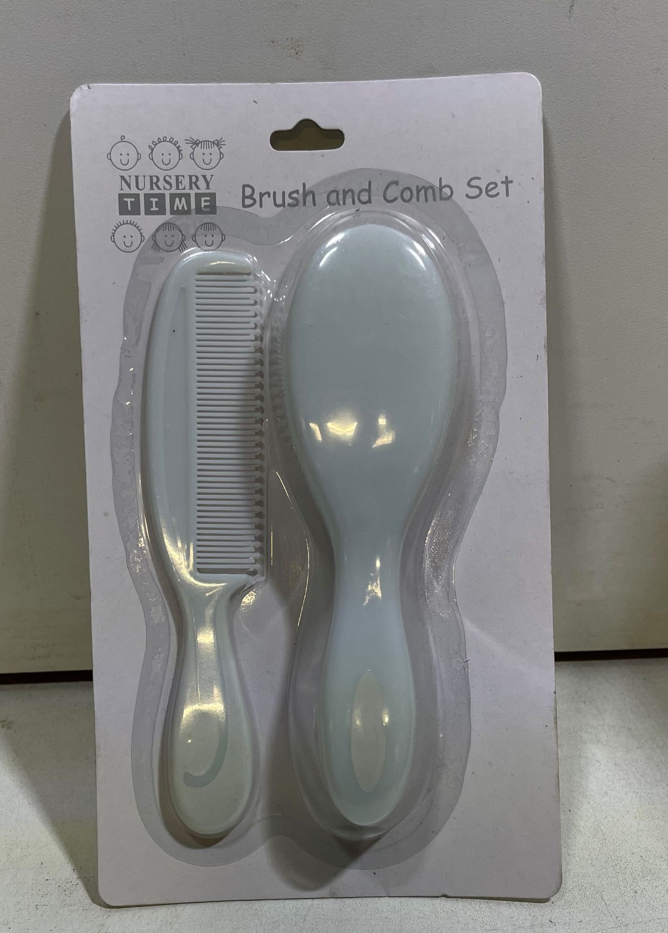 12 x Nursery Time Baby Brush & Comb Sets