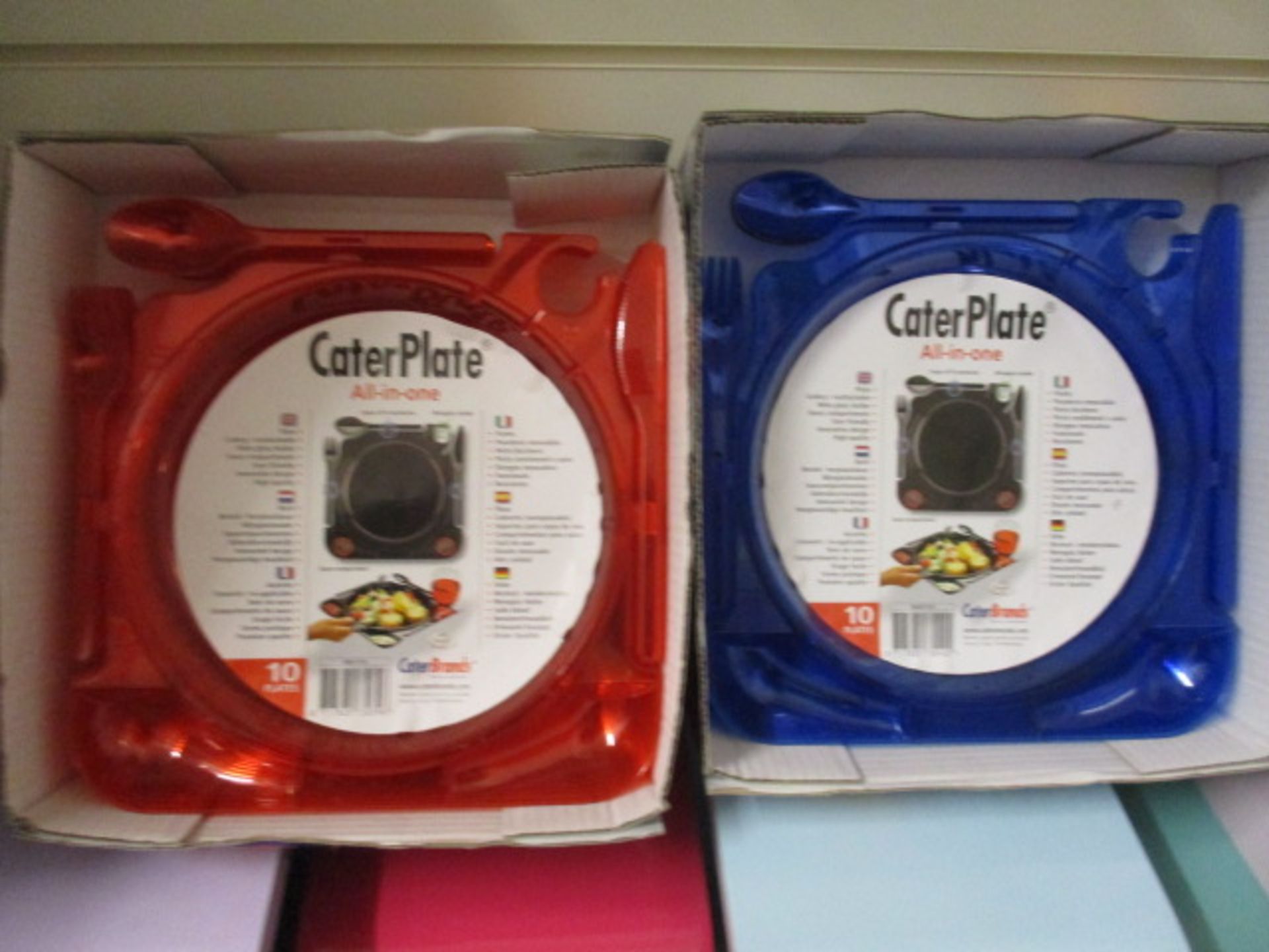 500 x CaterPlate Reusable Plate with Cutlery