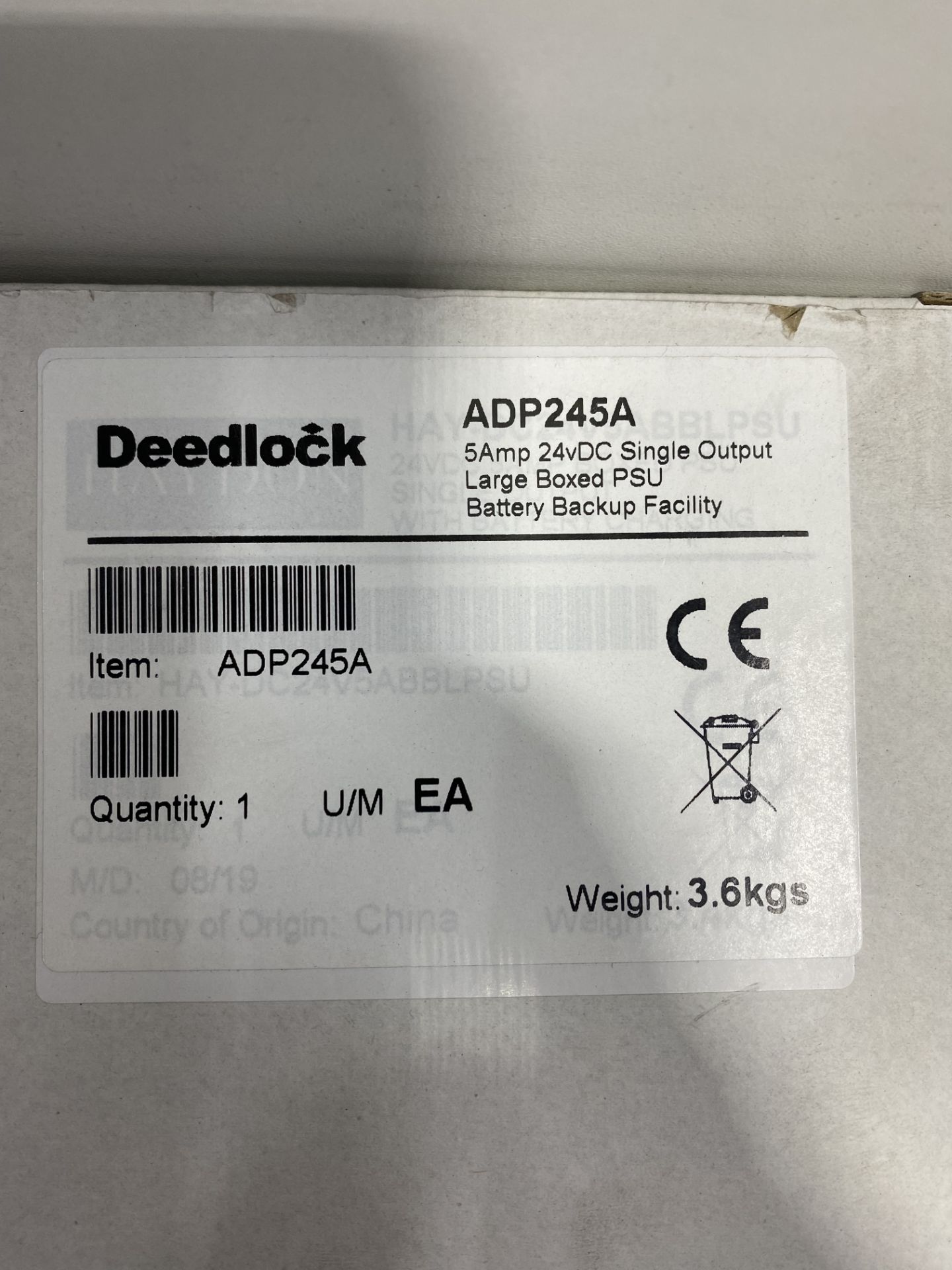 2 x DeedLock ADP245A 24v Single Output Power Supply Units - Image 4 of 4