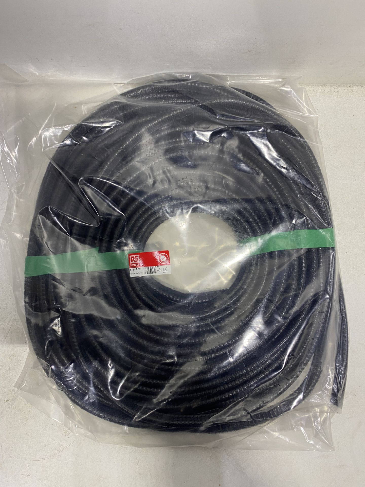 Approximately 25 x 20m Reels of RS Pro 619-1512 PVC Black Edge Protector Strip